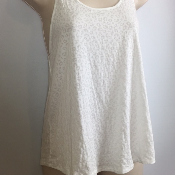 Victoria Secret Sz XS Textured Animal Print Racer Back sheer Tank Top - Picture 5 of 8